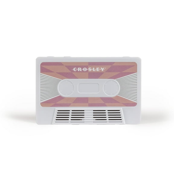 Crosley Cassette Retro Portable Bluetooth Speaker, Rechargeable Wireless Speakers, Storage Case