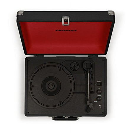 Crosley - Cruiser Deluxe Bluetooth Portable Turntable - Black