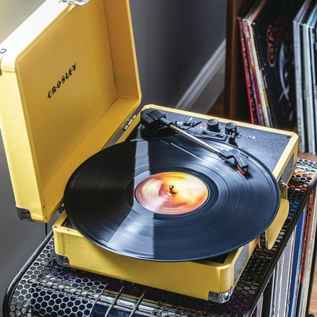 Crosley Cruiser Plus Vinyl Record Player with Speakers and Wireless Bluetooth - Audio Turntables