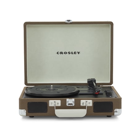 Crosley Cruiser Plus Vinyl Record Player with Speakers and Wireless Bluetooth - Audio Turntables
