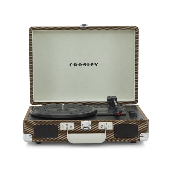 Crosley Cruiser Plus Vinyl Record Player with Speakers and Wireless Bluetooth - Audio Turntables