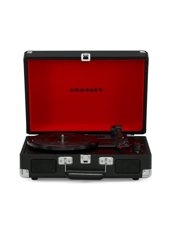 Crosley Cruiser Plus Vinyl Record Player with Speakers with wireless Bluetooth - Audio Turntables