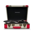 thumbnail image 1 of Crosley Executive Deluxe USB Bluetooth Portable Suitcase Record Player with 3-speed Turntable - Red - CR6019D-RE, 1 of 3
