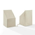 thumbnail image 1 of Crosley Furniture 2-Piece Vinyl Outdoor Side Chair Furniture Cover Set in Tan, 1 of 7