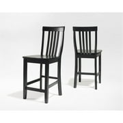 Crosley Furniture School House 2Pc Counter Stool Set Black - 2 Stools