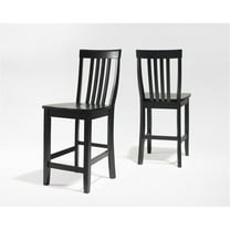 Crosley Furniture School House 2Pc Counter Stool Set Black - 2 Stools