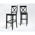 thumbnail image 1 of X-BACK BAR STOOL IN BLACK FINISH WITH 30 INCH SEAT HEIGHT. (SET OF TWO), 1 of 3