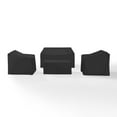 thumbnail image 1 of Crosley Furniture 4Pc Outdoor Furniture Cover Set in Black, 1 of 11