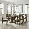thumbnail image 1 of Crosley Furniture Joanna 9-Piece Dining Table Set in Dark Oak/Creme, 1 of 6
