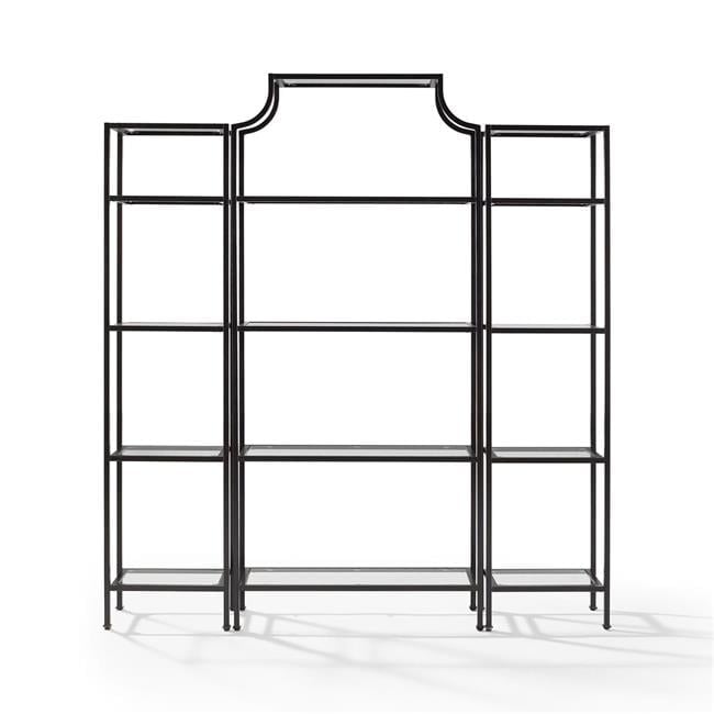 Aimee Pagoda-Style 3-Piece Etagere Set in Oil-Rubbed Bronze