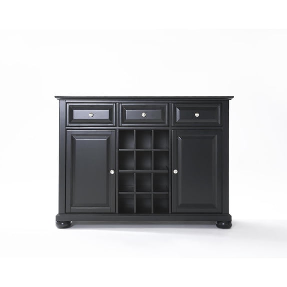 Crosley Furniture Alexandra Buffet Server and Sideboard Cabinet with Wine Storage