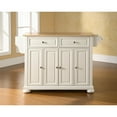 thumbnail image 1 of Crosley Alexandria Natural Wood Top Kitchen Island with Removable Casters, 1 of 6