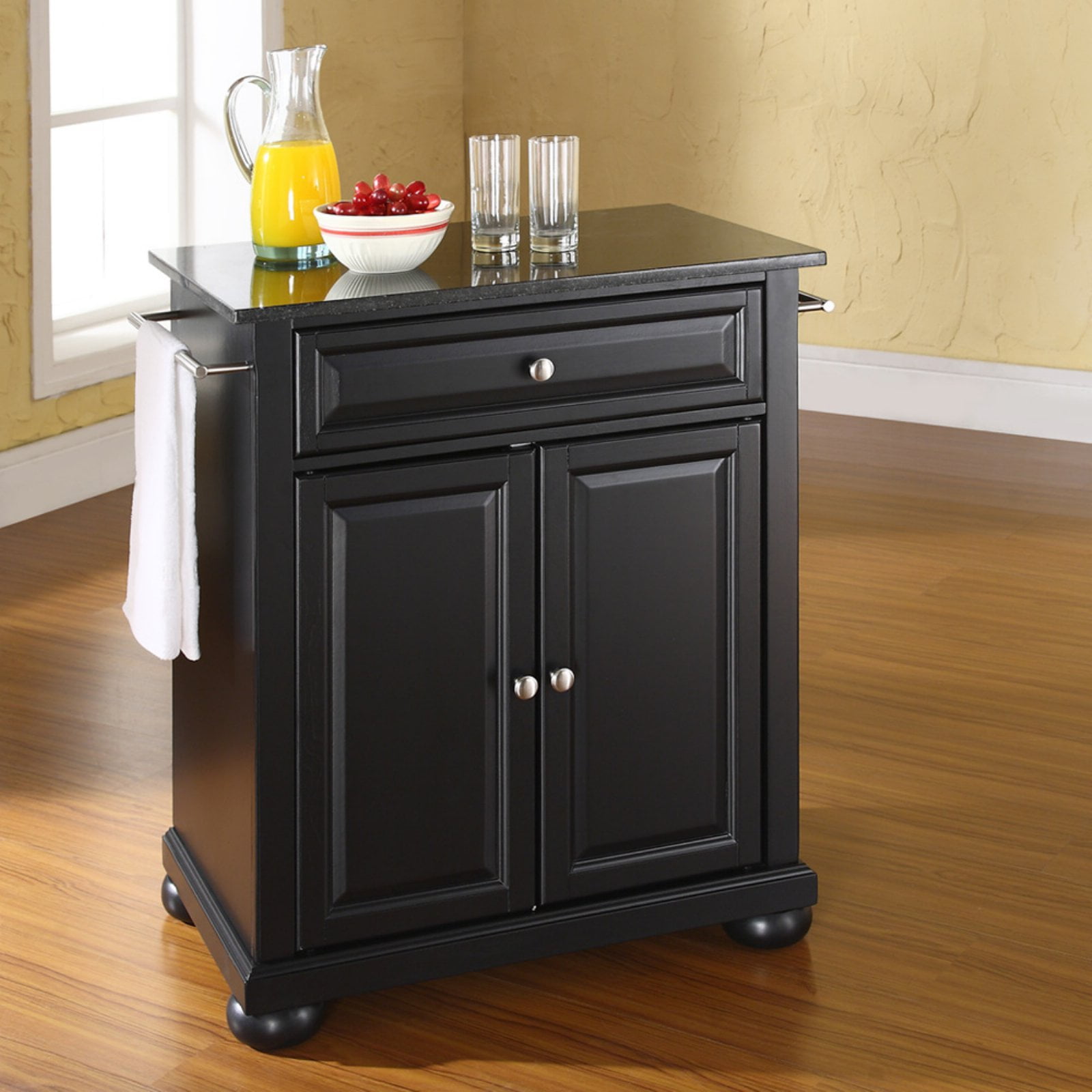Crosley Furniture Alexandria Solid Wood Portable Kitchen Island in