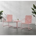 thumbnail image 1 of Crosley Furniture Azalea 3Pc Retro Outdoor 2 Chair & Table Set in Pink Gloss, 1 of 10