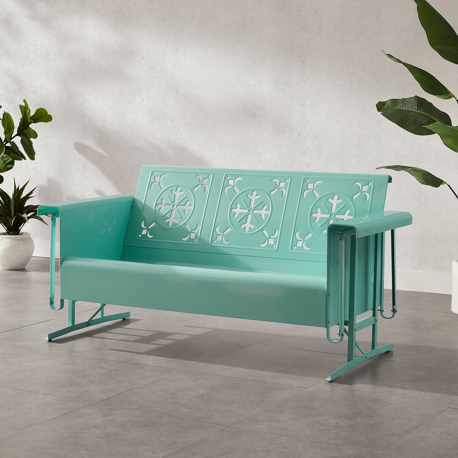 Crosley Furniture Azalea Retro Outdoor Sofa Glider - Walmart.com