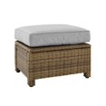 thumbnail image 1 of Crosley Furniture Bradenton 25"Fabric Outdoor Ottoman in Gray/Brown, 1 of 8
