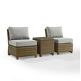 thumbnail image 1 of Bradenton 3Pc Outdoor Wicker Chair Set- Side Table & 2 Armless Chairs, 1 of 8