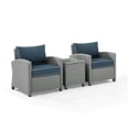 thumbnail image 1 of Bradenton 3Pc Outdoor Wicker Armchair Set- Side Table & 2 Armchairs, 1 of 10