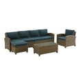 thumbnail image 1 of Crosley Furniture Bradenton 5-Piece Fabric Outdoor Sectional Set in Navy, 1 of 17