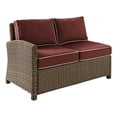 thumbnail image 1 of Crosley Furniture Bradenton Fabric Right Arm Patio Loveseat in Sangria Red, 1 of 10