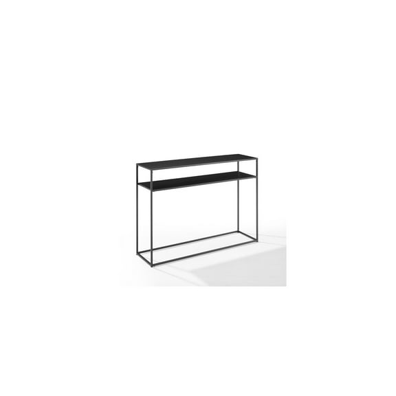 Crosley Furniture Braxton Modern Metal Console Table in Matte Black