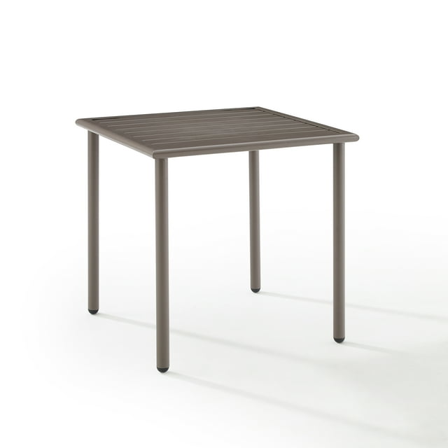 Crosley Furniture Cali Bay Modern Metal Outdoor Side Table in Light Brown
