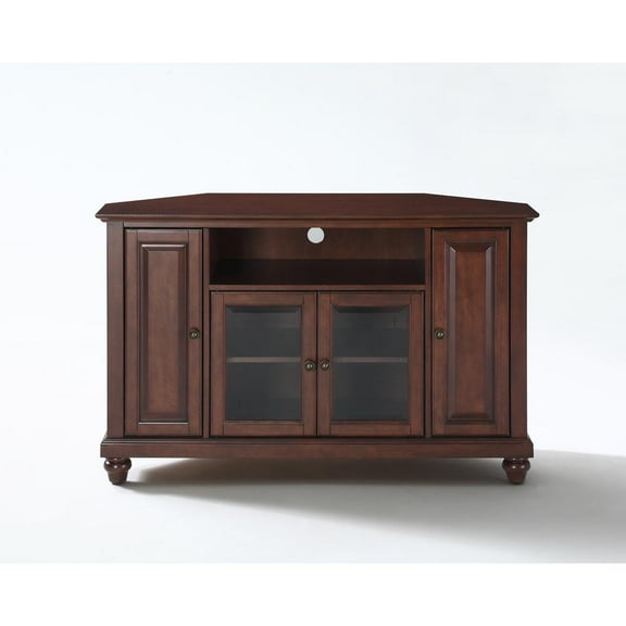 CAMBRIDGE 48" CORNER TV STAND IN VINTAGE MAHOGANY FINISH