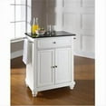 thumbnail image 1 of Crosley Furniture  Cambridge Solid Black Granite Top Portable Kitchen Island in White Finish, 1 of 1