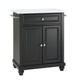 thumbnail image 1 of Crosley Cambridge Stone Top Portable Kitchen Island/Cart Black/White, 1 of 9