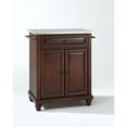 thumbnail image 1 of Crosley Furniture Cambridge Wood Top Portable Kitchen Island in Mahogany, 1 of 5