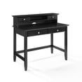 thumbnail image 1 of Crosley Furniture Campbell Wooden Writing Desk and Hutch in Black, 1 of 12