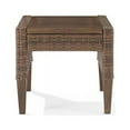 thumbnail image 1 of Crosley Furniture Capella Modern PE Wicker / Rattan Outdoor Side Table in Brown, 1 of 9