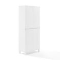 thumbnail image 1 of Crosley Furniture Cassai MDF Wood and Tempered Glass Tall Storage Pantry - White, 1 of 16