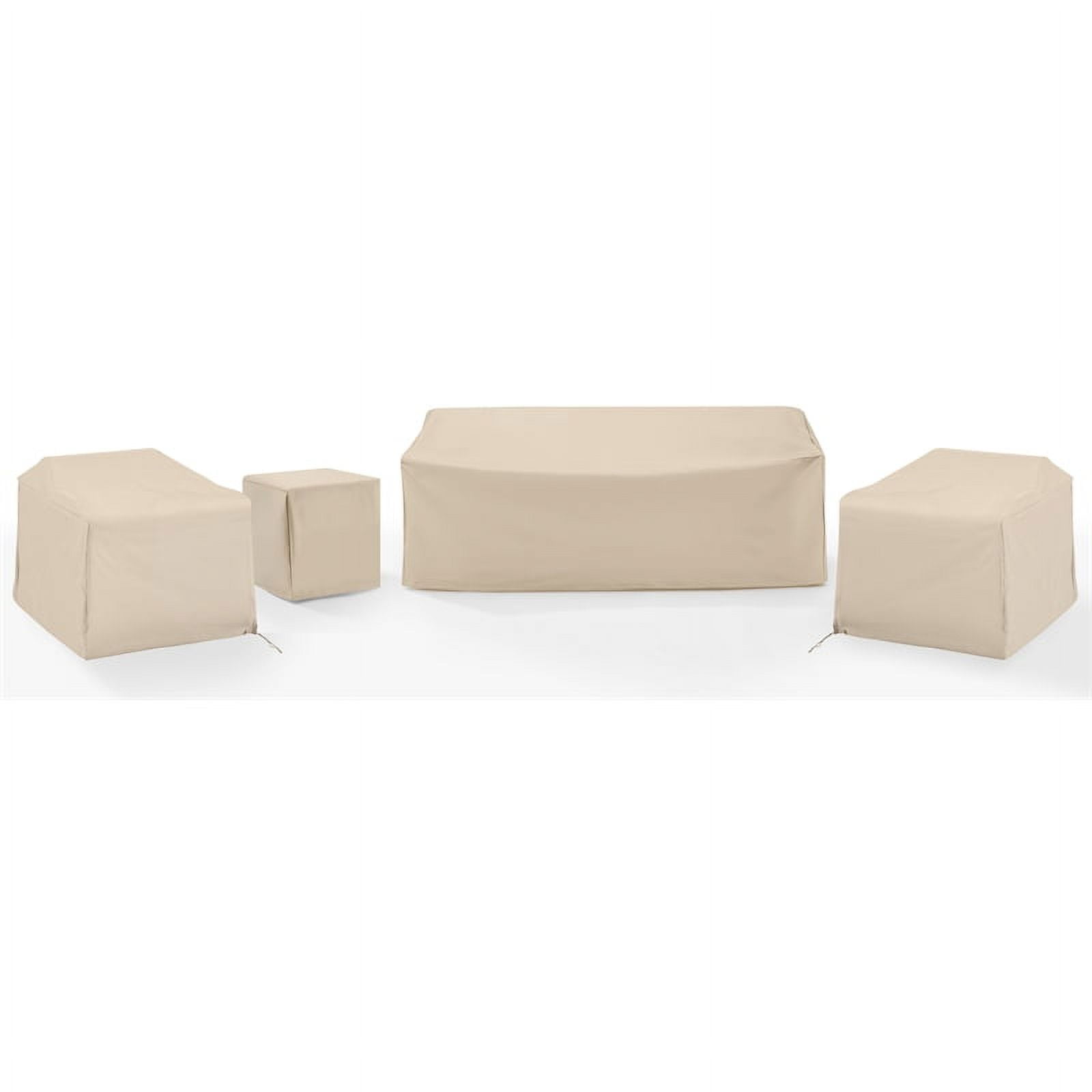 Crosley Furniture Covers 4Piece Traditional Vinyl Outdoor Sofa Cover