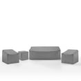 thumbnail image 1 of Crosley Furniture Covers 4-Piece Traditional Vinyl Sofa Cover Set in Gray, 1 of 10