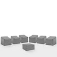thumbnail image 1 of Crosley Furniture Covers 7-Piece Vinyl Outdoor Sectional Cover Set in Gray, 1 of 9