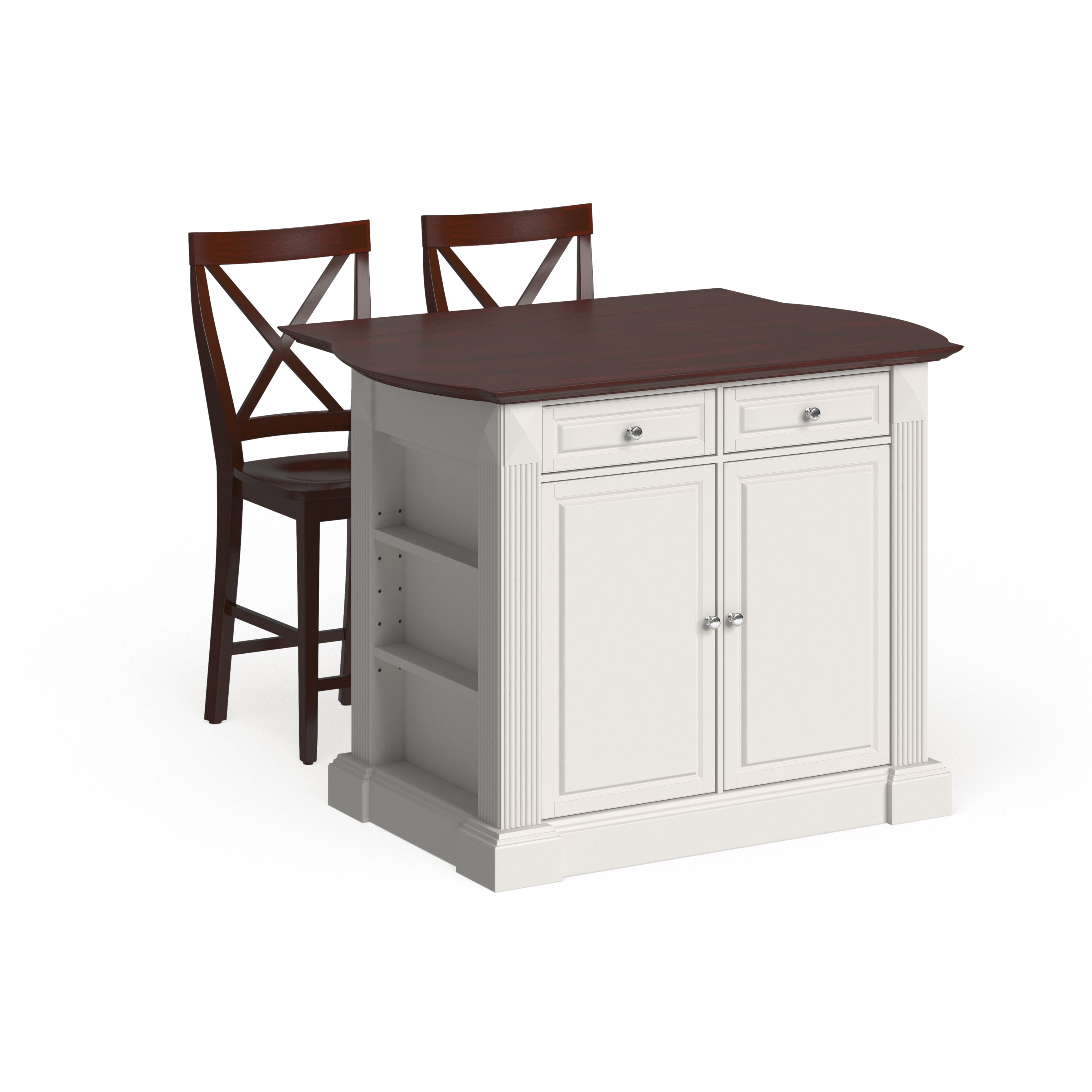 Crosley Furniture Crosley Coventry Drop Leaf Breakfast Bar Top Kitchen