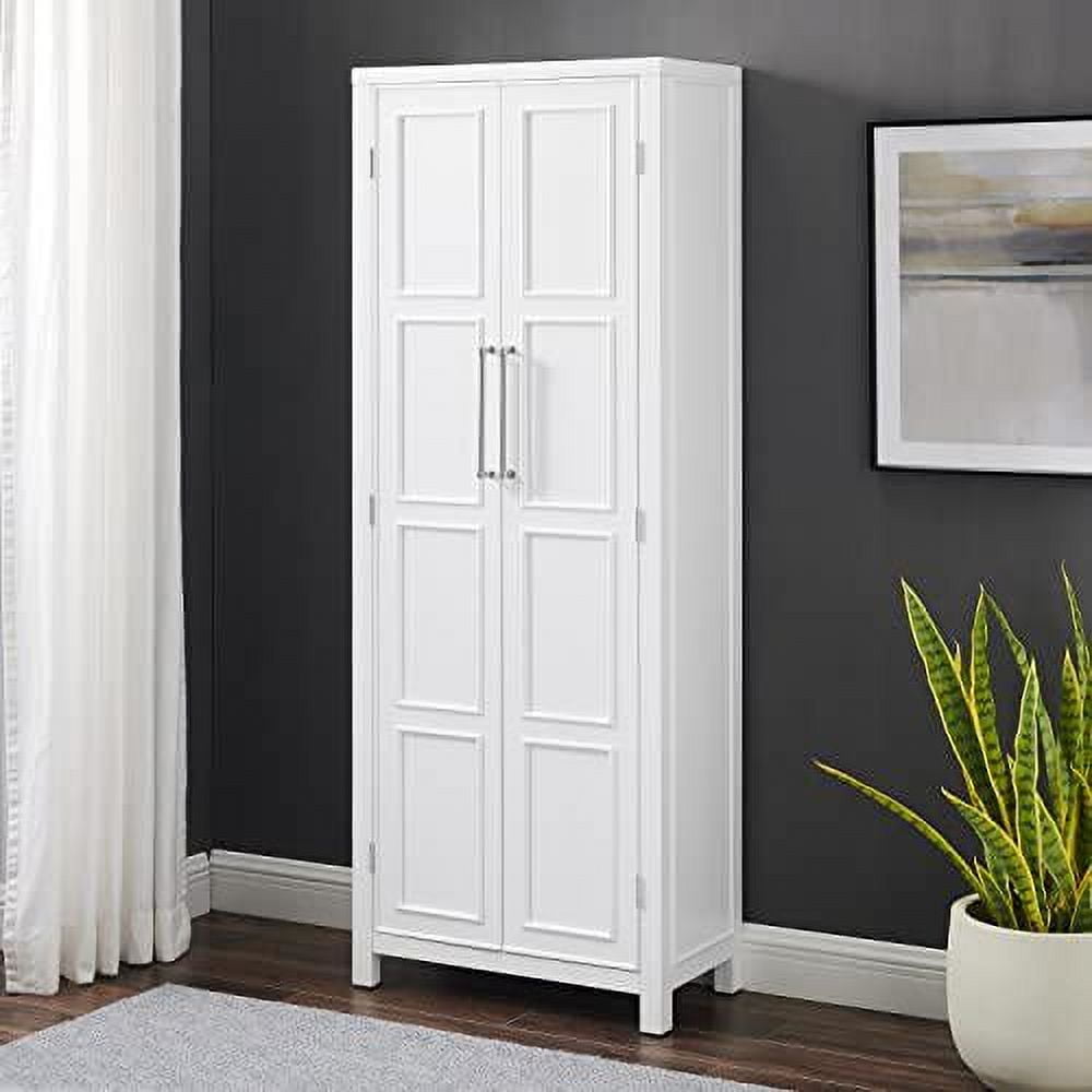 Crosley Furniture Cutler Modern Wood Storage Pantry in White