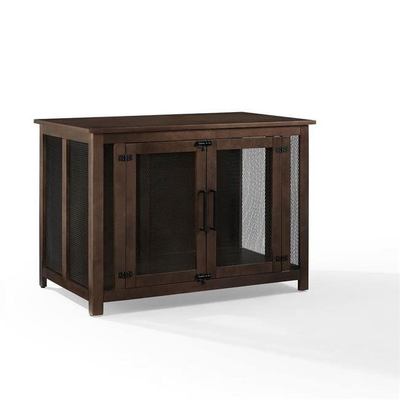 Crosley Furniture Dane Credenza Console Table Dog Crate Kennel for Pets
