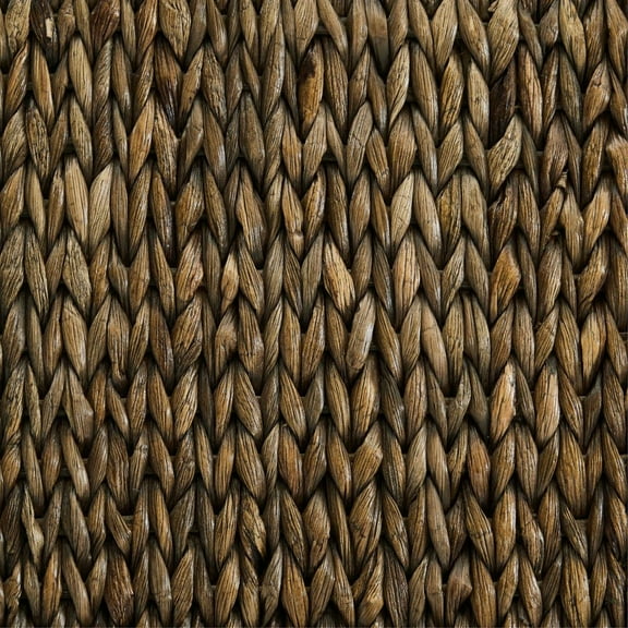 Crosley Furniture Edgewater Wood/Seagrass Dining Chair in Black/Brown (Set of 2)