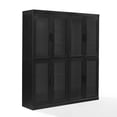 thumbnail image 1 of Essen 2Pc Glass Door Kitchen Pantry Storage Cabinet Set, 1 of 14