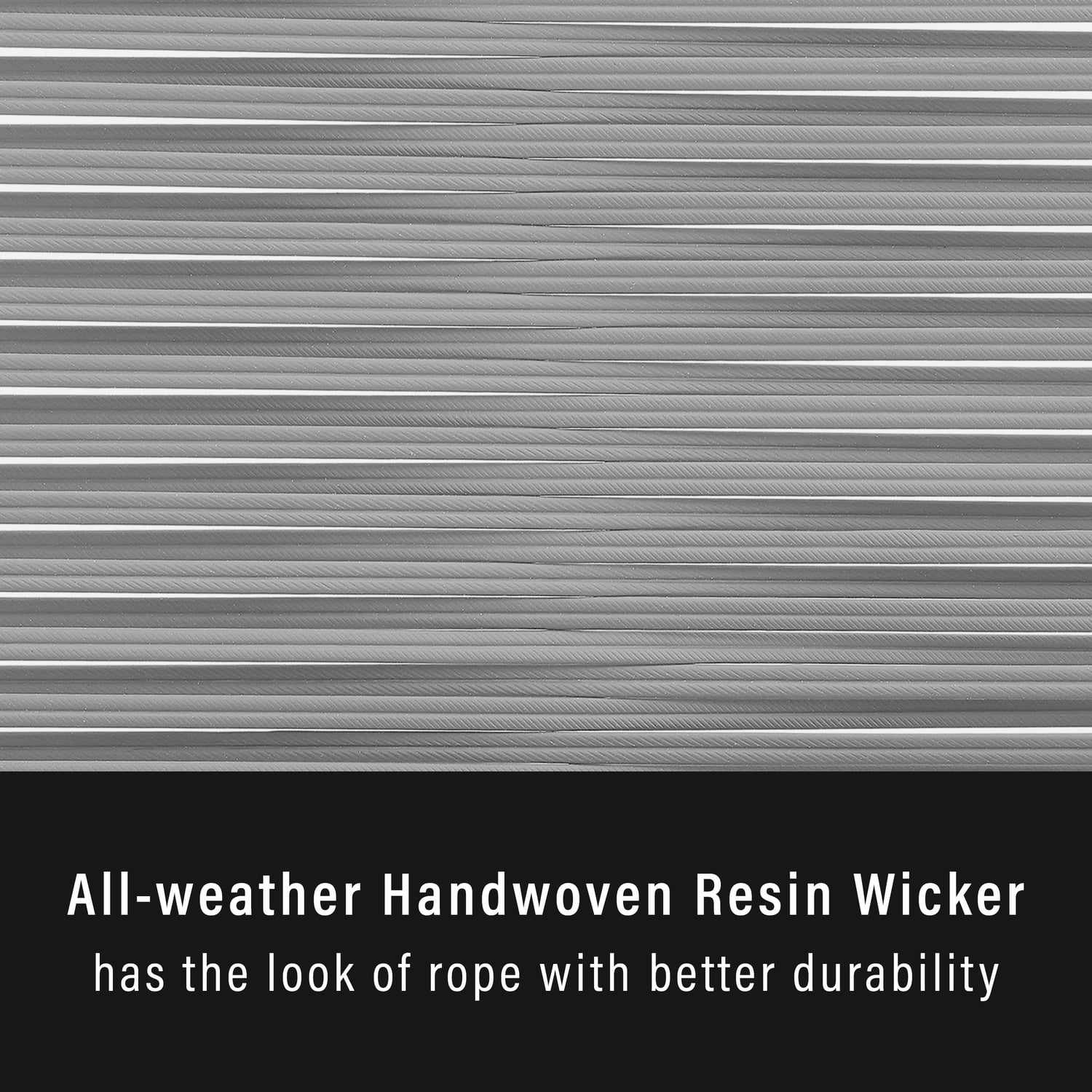Gray Steel Armless Outdoor Dining Chairs with Wicker
