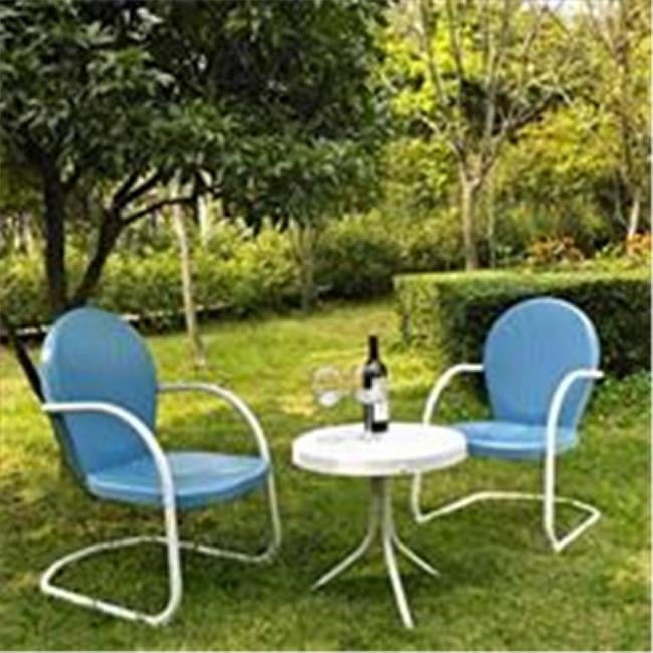 Crosley Furniture Griffith 3 Piece Metal Outdoor Conversation Seating ...