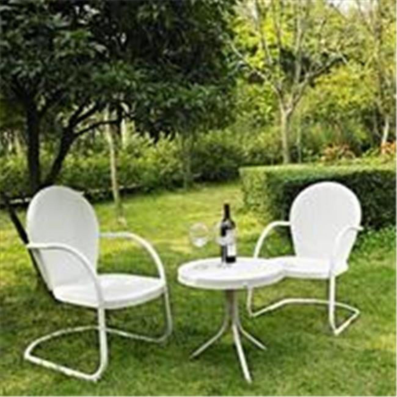 Crosley Furniture Griffith 3 Piece Metal Outdoor Conversation Seating