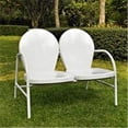 thumbnail image 1 of Crosley Furniture  Griffith Metal Loveseat in White Finish, 1 of 1