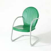Crosley Furniture Griffith Metal Outdoor Patio Chair in Grasshopper Green