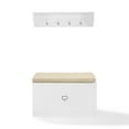 thumbnail image 1 of Crosley Furniture Harper 2Pc Entryway Set White - Bench & Shelf, 1 of 14