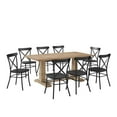 thumbnail image 1 of Crosley Furniture Joanna 9-piece Wood Dining Set in Matte Black/Rustic Brown, 1 of 15