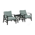 thumbnail image 1 of Crosley Furniture Kaplan 3 Pc Outdoor Seating Set With Mist Cushion - Two Chairs, Side Table, 1 of 8