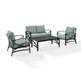 thumbnail image 1 of Crosley Furniture Kaplan 4Pc Fabric Sofa Set in Oil Rubbed Bronze/Mist Green, 1 of 8